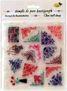 Zestaw stempli silikonowych Narożniki 1416