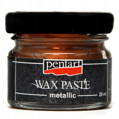 Pasta woskowa postarzająca Pentart 20ml metaliczna - ogniste złoto