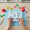 Foremka plastikowa do odlewów A5 Kwiaty - tulipan, róża, listki 1.jpg