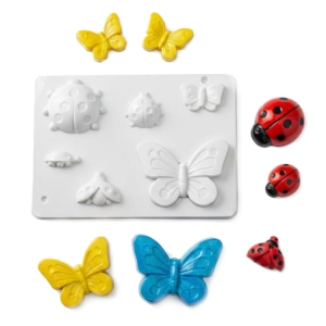 Foremka plastikowa do odlewów GALERIA HOBBY 20x24cm - motyle i biedronki