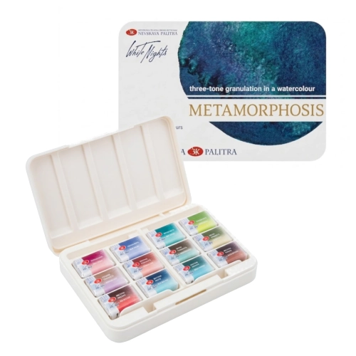 Akwarele Białe Noce w plastikowej kasetce 12 szt. - METAMORFOZY (zastępcze opakowanie tekturowe).png