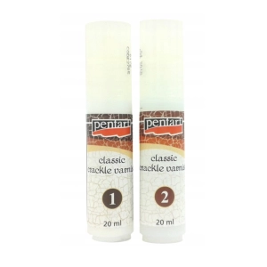 Werniks dwuskładnikowy do spękań 2x20 ml PENTART – Classic