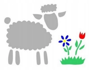 Szablon malarski świąteczny ST-EA14 (12x15 cm) WIELKANOC