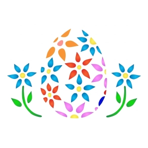 Szablon malarski świąteczny ST-EA18 (12x15 cm) WIELKANOC