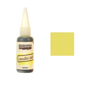 Tusz alkoholowy PENTART media ink 20ml - 06 Lemon (cytryna)