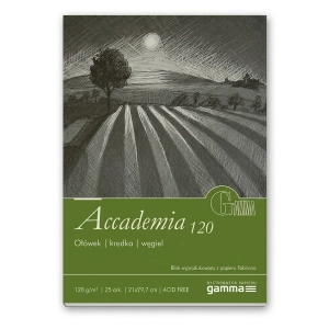 (OUTLET) Blok szkicownik Accademia GAMMA 120g/ 25 ark. - A4
