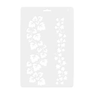  Szablon dekoracyjny FANDY  Koh-i-noor (17x26 cm) - (01) liście, bluszcz