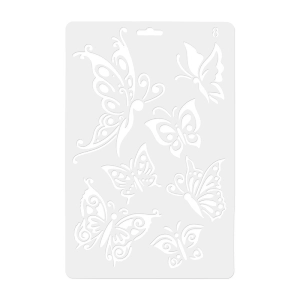  Szablon dekoracyjny FANDY  Koh-i-noor (17x26 cm) - (08) motylki 