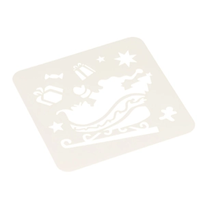 Szablon dekoracyjny FANDY Koh-i-noor (13x13cm) - (51) mikołaj, sanki, zima