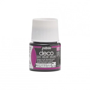 Farba akrylowa błyszcząca DECO PEBEO 45 ml - 020 Black