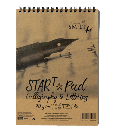 Blok do nauki kaligrafii z liniami SM-LT CALLIGRAPHY &amp; LITTERING 90g 30ark. - A5 (na spirali).png