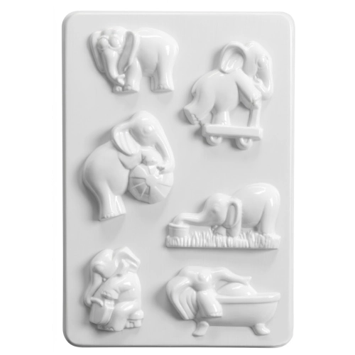 Foremka plastikowa do odlewów GALERIA HOBBY 17x24cm - wesołe słonie.png