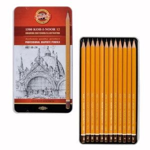 Zestaw ołówków Koh-i-noor 1502/II - 12szt. (2H-8B)