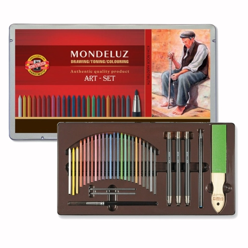Zestaw kredek akwarelowych Koh-I-Noor MONDELUZ - 24 kol. + akcesoria (metalowe etui).png