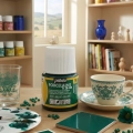 Farby do szkła porcelany Pebeo zielony 45 ml do wypalania w piekarniku - 19.jpg