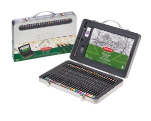 Zestaw artystyczny DERWENT w walizce - Academy Carry Tin Box - 28 elementów