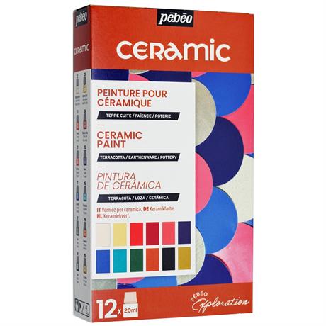 * Pebeo Ceramic - farby do szkła i metalu "cuve" 12x20ml (Ref: 757-451)