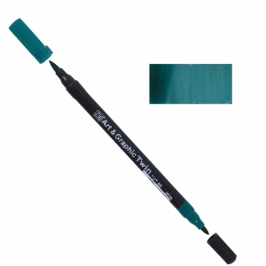 MARKER PĘDZELKOWY ART&GRAPHIC TWIN 035 PERS.GREEN