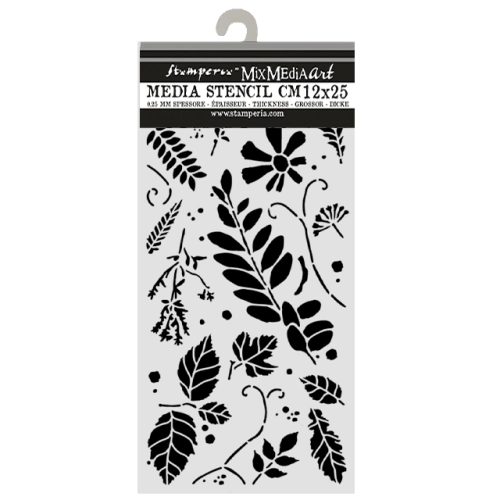 Szablon dekoracyjny Stamperia KSTDL176 (12x25 cm) - liście.jpg