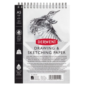 Blok szkicownik 165 g (bezkwasowy) DERWENT A5 - 30 ark.