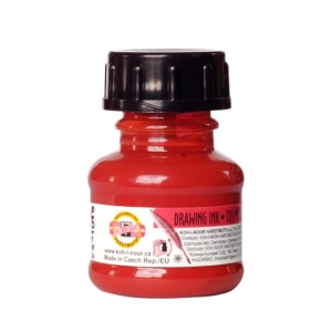 Tusz kreślarski do rysunku 20 g Koh-i-noor - CZERWONY