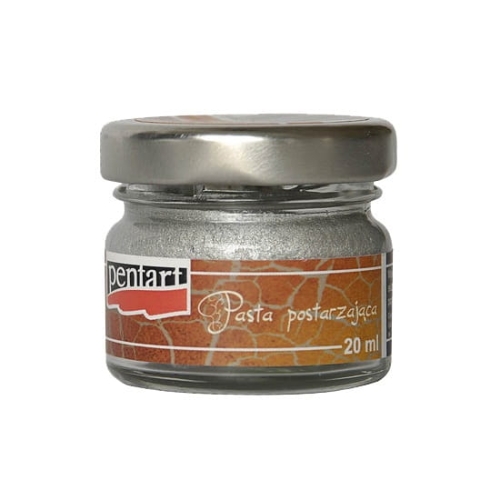Pasta postarzająca Pentart 20ml metaliczna - srebro