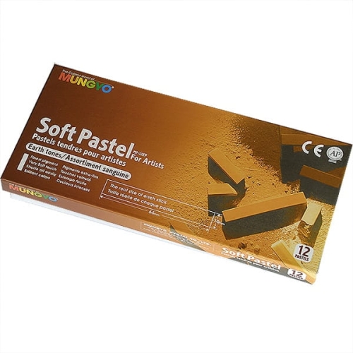 PASTELE SUCHE MUNGYO 12 szt. /sepia 12E