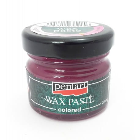 Pasta woskowa postarzająca Pentart 20ml - różowa